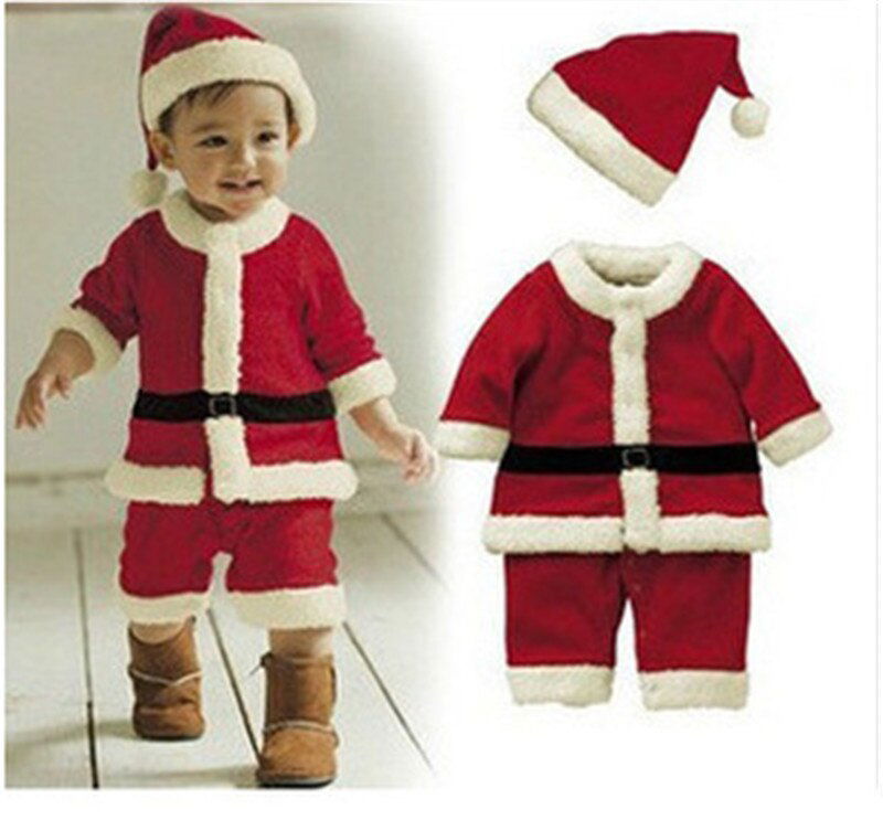Children Christmas Clothing Set 12M-3Y Baby Boys Girls Christmas Suit and Dress Santa Claus Costumes Newborn Enfant Clothes - CHRISTDEST GLOBAL SERVICE