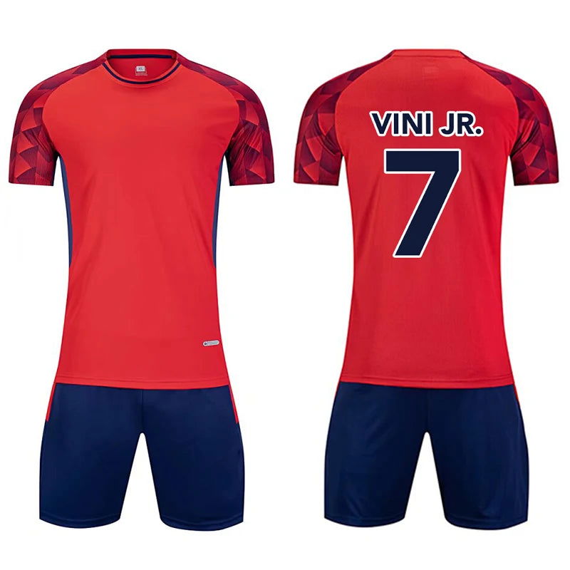 Children Football Jerseys Boys girl Soccer Sets Short Sleeve Football Uniforms Kids Soccer Tracksuit Team sports shirt - CHRISTDEST GLOBAL SERVICE