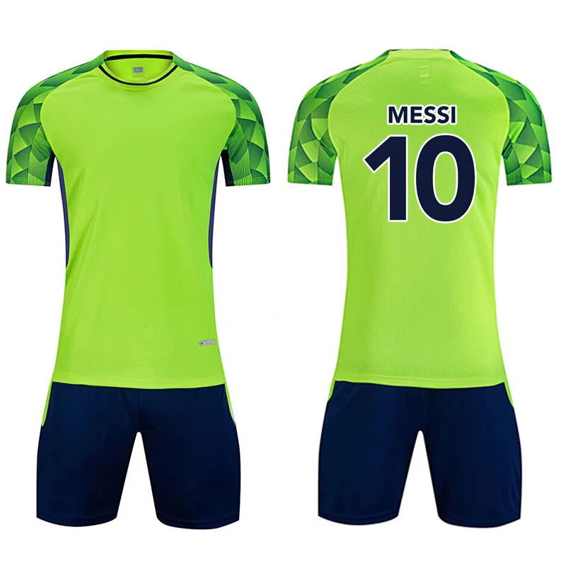 Children's Summer Short-sleeved T-shirt Casual Tops girl Boys Clothing New Tshirt Set Kids Football Jersey - CHRISTDEST GLOBAL SERVICE
