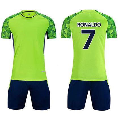 Children's Summer Short-sleeved T-shirt Casual Tops girl Boys Clothing New Tshirt Set Kids Football Jersey - CHRISTDEST GLOBAL SERVICE