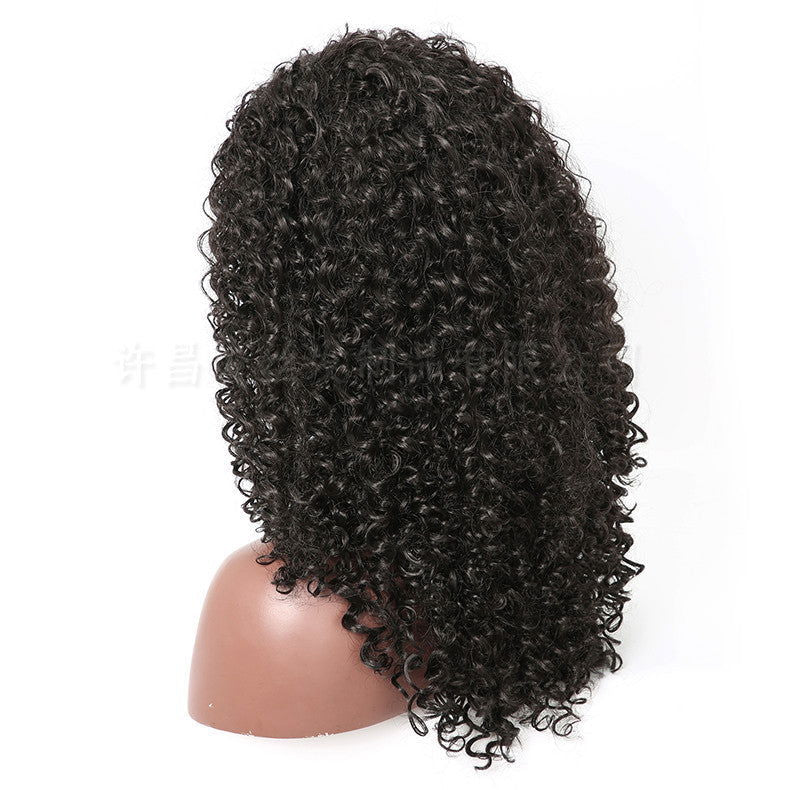 Cross Border Hot Sale African Wig European And American Wig Fluffy Long Curly Hair Small Curly Wave High Temperature Silk Chemical Fiber Headgear - CHRISTDEST GLOBAL SERVICE