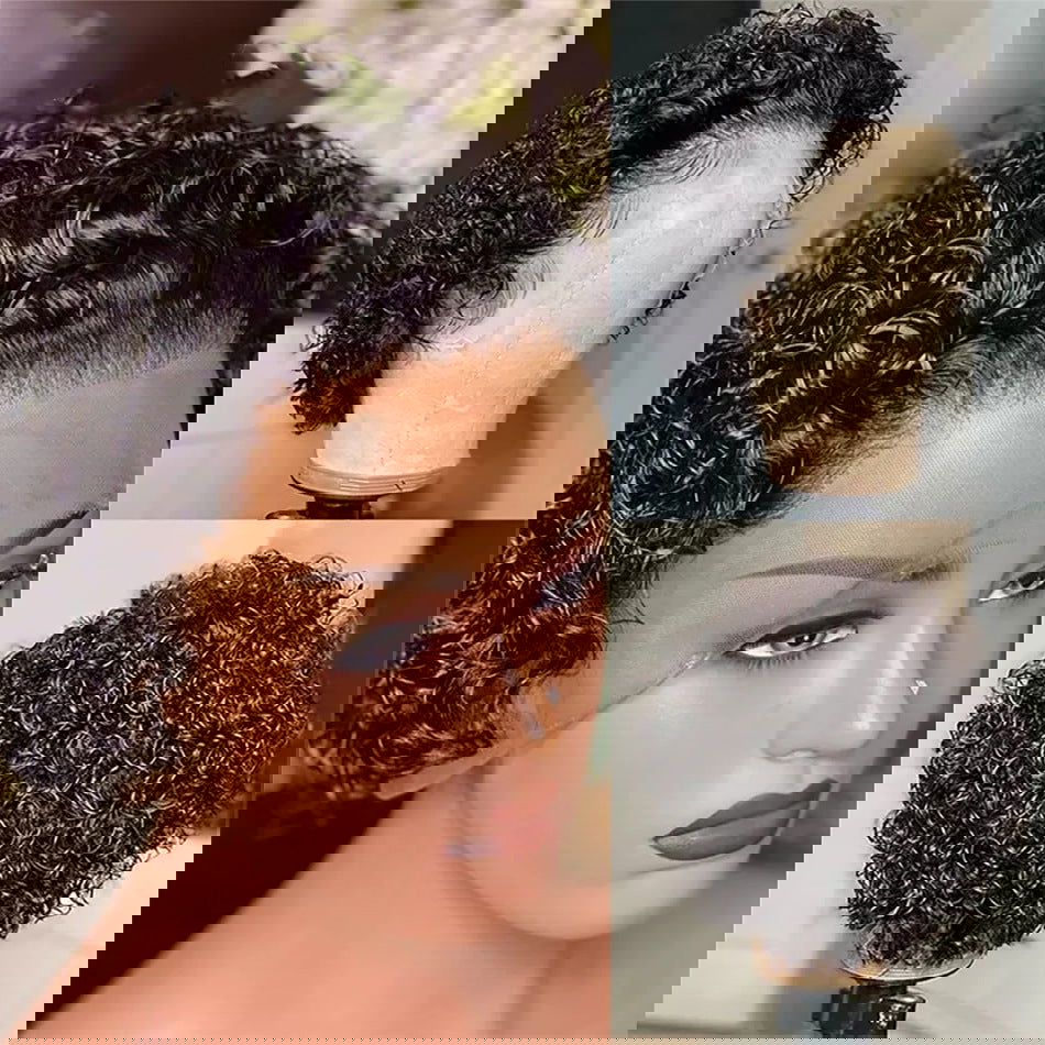 Cut Real Hair Front Lace Wig - CHRISTDEST GLOBAL SERVICE