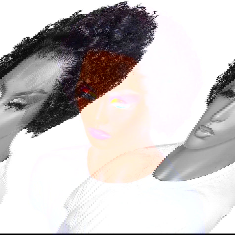 Cut Real Hair Front Lace Wig - CHRISTDEST GLOBAL SERVICE