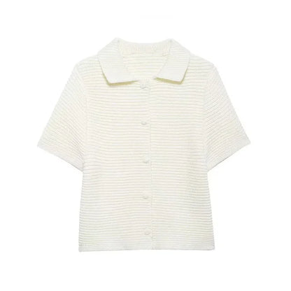 Fashionable and casual small round collar thick needle jacket