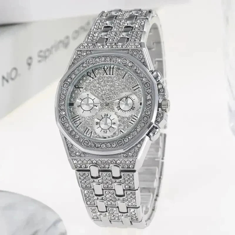 Diamond Women Watches Gold Watch Ladies Wrist Watches Luxury Brand Rhinestone Womens Bracelet Watches Female Relogio - CHRISTDEST GLOBAL SERVICE