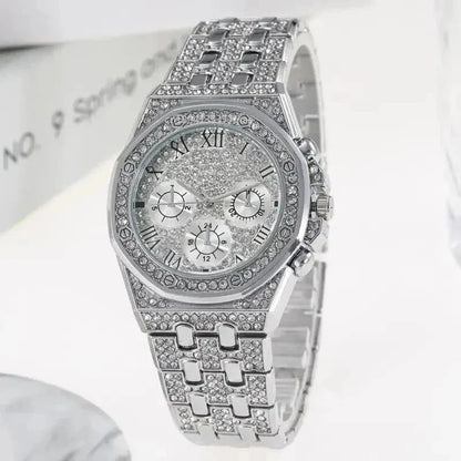 Diamond Women Watches Gold Watch Ladies Wrist Watches Luxury Brand Rhinestone Womens Bracelet Watches Female Relogio - CHRISTDEST GLOBAL SERVICE