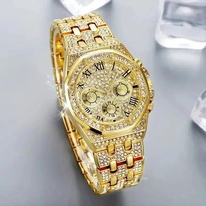 Diamond Women Watches Gold Watch Ladies Wrist Watches Luxury Brand Rhinestone Womens Bracelet Watches Female Relogio - CHRISTDEST GLOBAL SERVICE