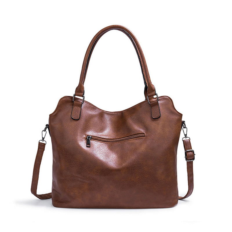 Double Zipper Design Tote Bag Large Capacity Shoulder Crossbody Bag For Women Handbags - CHRISTDEST GLOBAL SERVICE