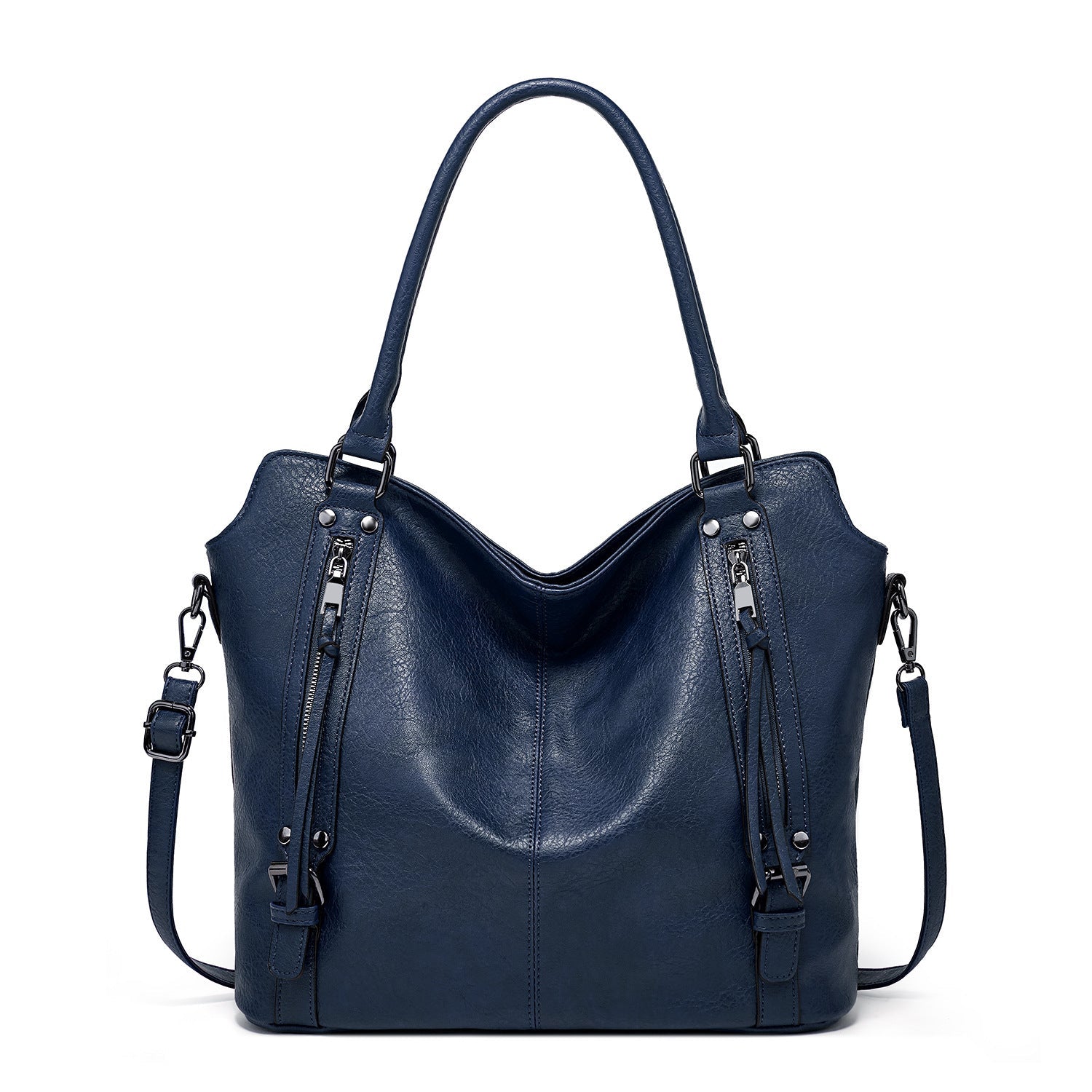 Double Zipper Design Tote Bag Large Capacity Shoulder Crossbody Bag For Women Handbags - CHRISTDEST GLOBAL SERVICE