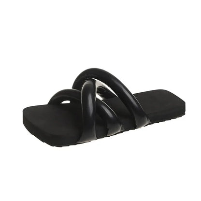 Merk Designer Slippers Zomer Nieuwe Platte Slippers Antislip Mode Zilveren Flip-flop Slides Strand Zwarte Platform Open-teen Sandalen