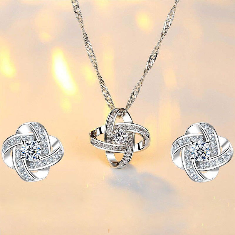 Eternal Star Necklace Earrings Jewelry Set - CHRISTDEST GLOBAL SERVICE