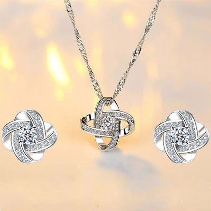 Eternal Star Necklace Earrings Jewelry Set - CHRISTDEST GLOBAL SERVICE