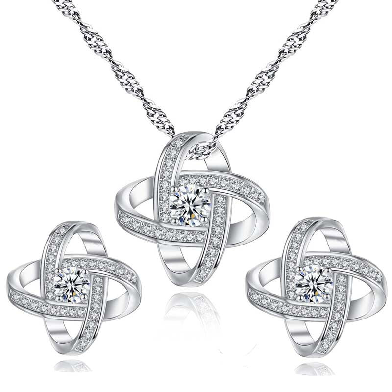 Eternal Star Necklace Earrings Jewelry Set - CHRISTDEST GLOBAL SERVICE