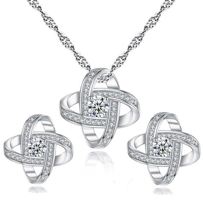 Eternal Star Necklace Earrings Jewelry Set - CHRISTDEST GLOBAL SERVICE