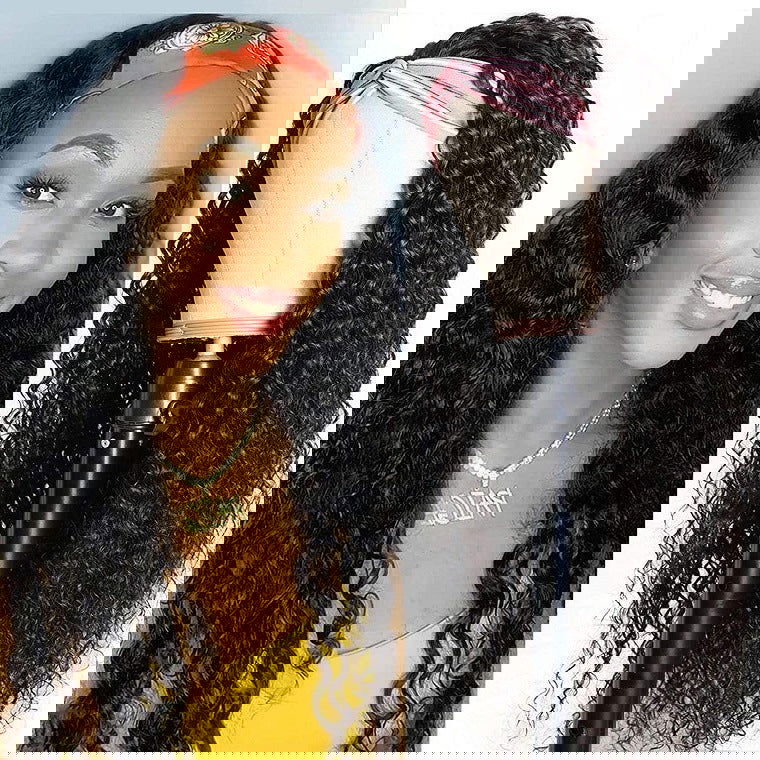 Europe,America,African Small Curly Hair Black Fluffy Chemical Fiber Hair With Wig Headgear - CHRISTDEST GLOBAL SERVICE