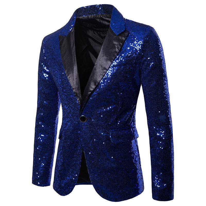 European And American Performance Dress Gold Sequined Suit - CHRISTDEST GLOBAL SERVICE
