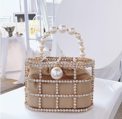 Leopard Zebra Pattern Diamonds Basket Evening Clutch Bags Women Luxury Purses Preal Beaded Metallic Handbags Ladies Wedding Bag