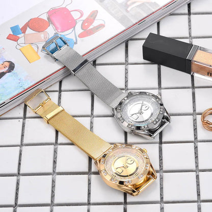 Fashion Luxury Watch DQG Crystal Quartz Female Watch Gold Silver Stainless Steel Ladies Dress Watch  Zegarek Damski - CHRISTDEST GLOBAL SERVICE