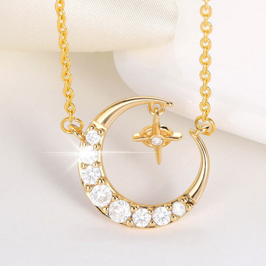 Fashion Moon Necklace Cold Wind Necklace Crescent Female Clavicle Chain - CHRISTDEST GLOBAL SERVICE