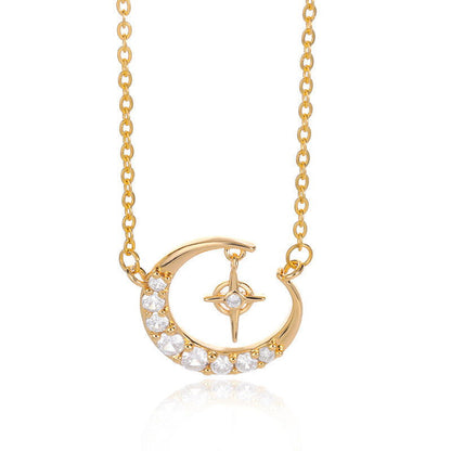 Fashion Moon Necklace Cold Wind Necklace Crescent Female Clavicle Chain - CHRISTDEST GLOBAL SERVICE