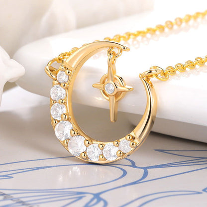 Fashion Moon Necklace Cold Wind Necklace Crescent Female Clavicle Chain - CHRISTDEST GLOBAL SERVICE