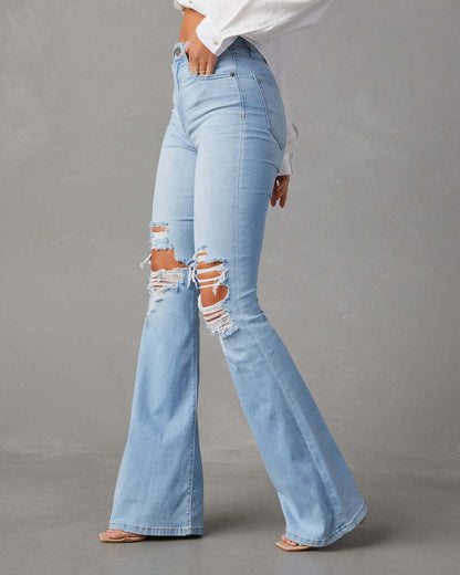Fashion Temperament Wide-leg Jeans Women - CHRISTDEST GLOBAL SERVICE