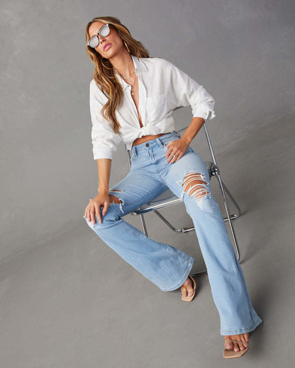 Fashion Temperament Wide-leg Jeans Women - CHRISTDEST GLOBAL SERVICE