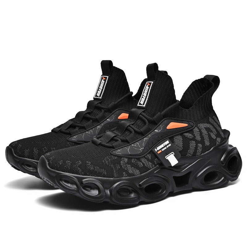 Fashionable new casual shoes, running shoes fly woven outer wear, knife edge shoes, comfortable sports shoes, trendy men's shoes - CHRISTDEST GLOBAL SERVICE