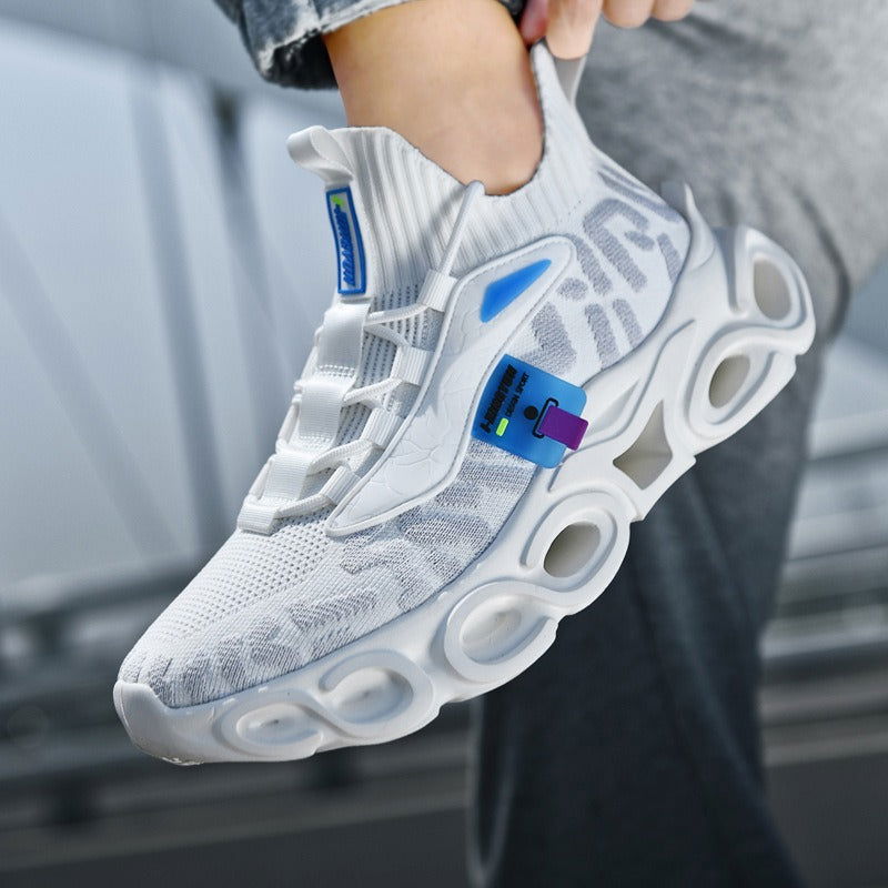 Fashionable new casual shoes, running shoes fly woven outer wear, knife edge shoes, comfortable sports shoes, trendy men's shoes - CHRISTDEST GLOBAL SERVICE