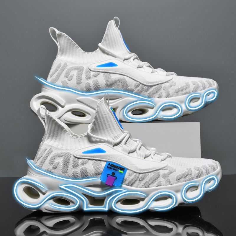 Fashionable new casual shoes, running shoes fly woven outer wear, knife edge shoes, comfortable sports shoes, trendy men's shoes - CHRISTDEST GLOBAL SERVICE