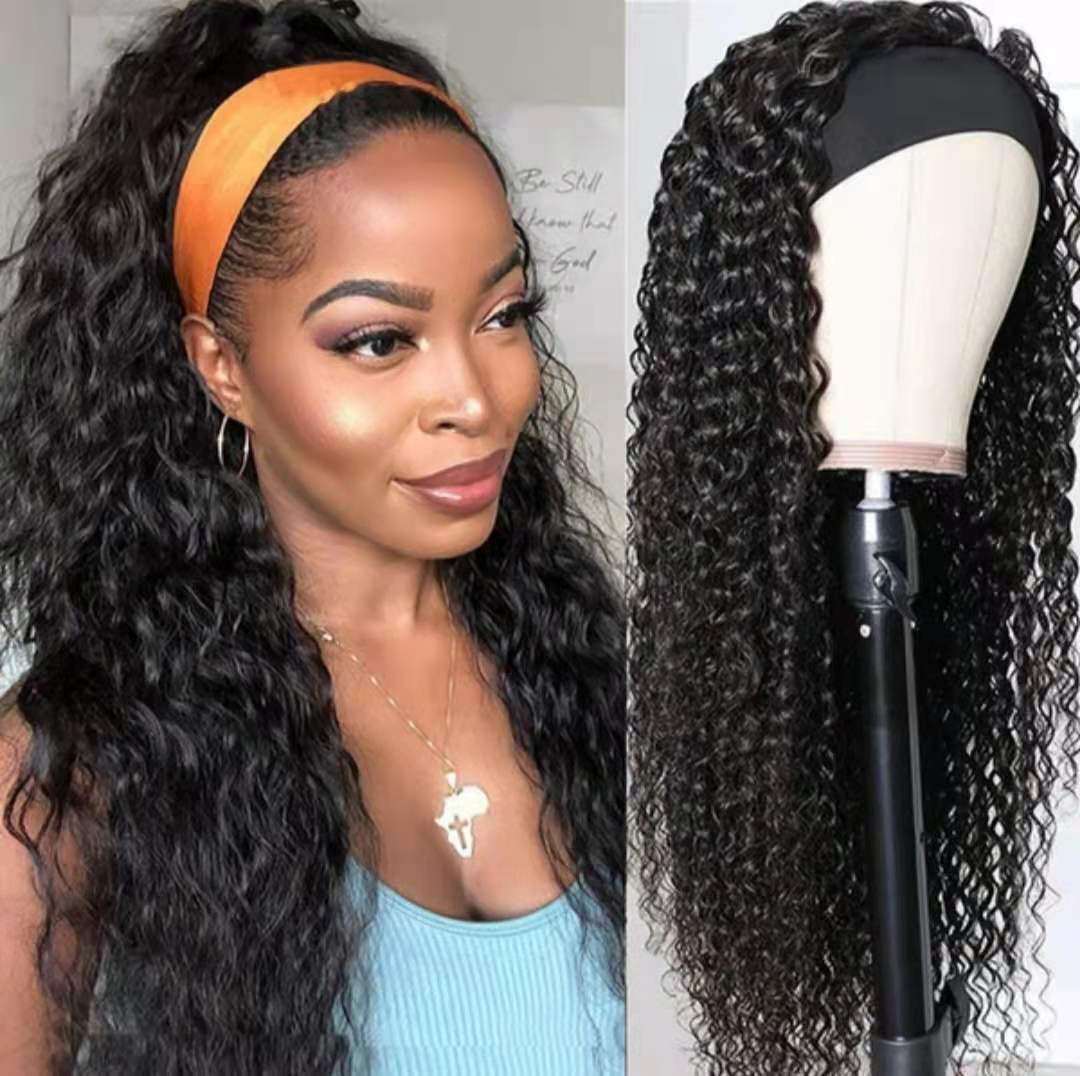 Fluffy Headband Velcro African Curly Hair - CHRISTDEST GLOBAL SERVICE