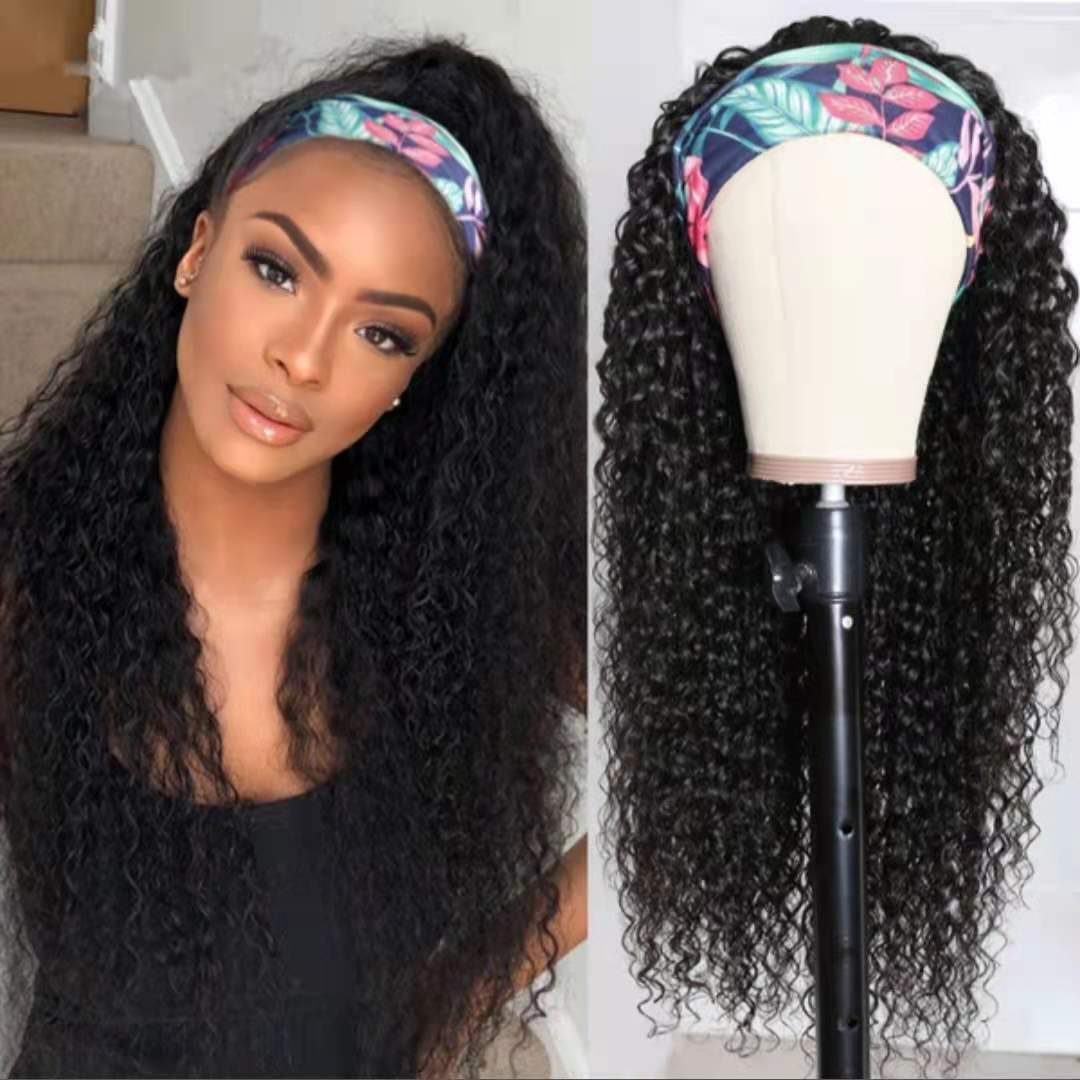 Fluffy Headband Velcro African Curly Hair - CHRISTDEST GLOBAL SERVICE