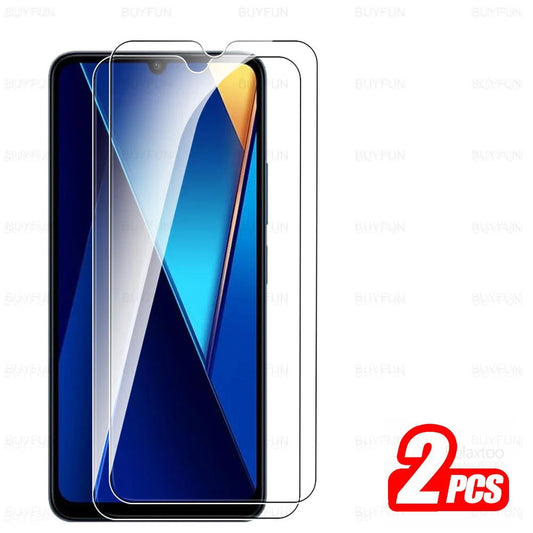 For Xiaomi Poco C65 Glass 1-4Pcs Tempered Glass Pocco Pofo Poxo Little C 65 65C PocoC65 4G 2023 6.74inch Screen Protector Cover - CHRISTDEST GLOBAL SERVICE
