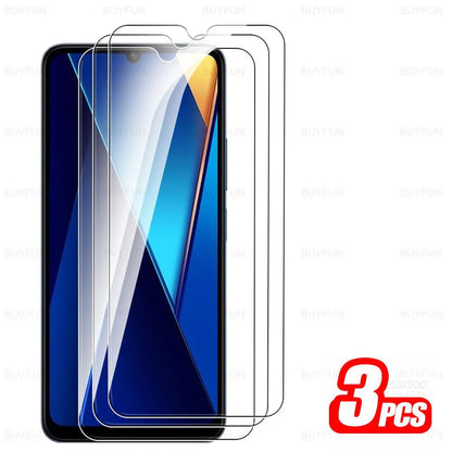 For Xiaomi Poco C65 Glass 1-4Pcs Tempered Glass Pocco Pofo Poxo Little C 65 65C PocoC65 4G 2023 6.74inch Screen Protector Cover - CHRISTDEST GLOBAL SERVICE