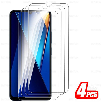 For Xiaomi Poco C65 Glass 1-4Pcs Tempered Glass Pocco Pofo Poxo Little C 65 65C PocoC65 4G 2023 6.74inch Screen Protector Cover - CHRISTDEST GLOBAL SERVICE