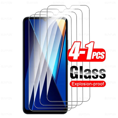 For Xiaomi Poco C65 Glass 1-4Pcs Tempered Glass Pocco Pofo Poxo Little C 65 65C PocoC65 4G 2023 6.74inch Screen Protector Cover - CHRISTDEST GLOBAL SERVICE
