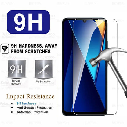 For Xiaomi Poco C65 Glass 1-4Pcs Tempered Glass Pocco Pofo Poxo Little C 65 65C PocoC65 4G 2023 6.74inch Screen Protector Cover - CHRISTDEST GLOBAL SERVICE