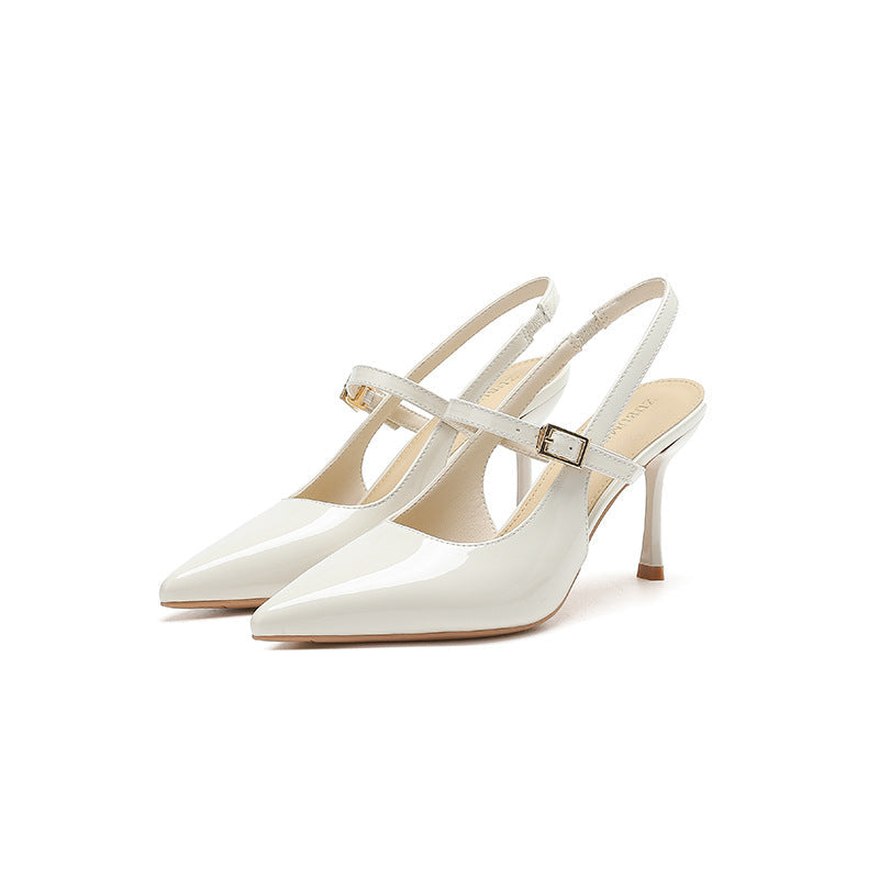 French Style Temperament Hollow High Heels Sandals Shallow Mouth Pointed Toe - CHRISTDEST GLOBAL SERVICE