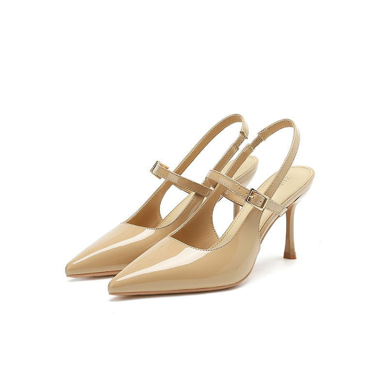 French Style Temperament Hollow High Heels Sandals Shallow Mouth Pointed Toe - CHRISTDEST GLOBAL SERVICE