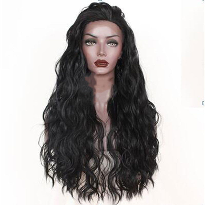 Front lace synthetic long curly hair - CHRISTDEST GLOBAL SERVICE