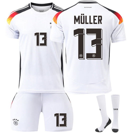 Germany home No. 13 Muller European Cup jersey 7 Havertz 8 Kroos football uniform men's suit - CHRISTDEST GLOBAL SERVICE