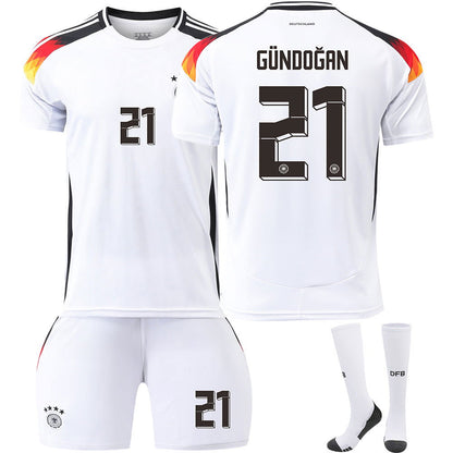 Germany home No. 13 Muller European Cup jersey 7 Havertz 8 Kroos football uniform men's suit - CHRISTDEST GLOBAL SERVICE