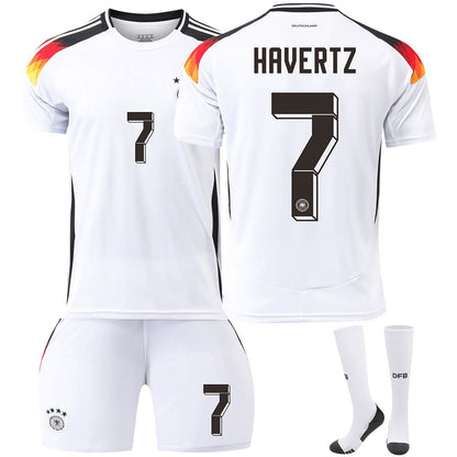 Germany home No. 13 Muller European Cup jersey 7 Havertz 8 Kroos football uniform men's suit - CHRISTDEST GLOBAL SERVICE