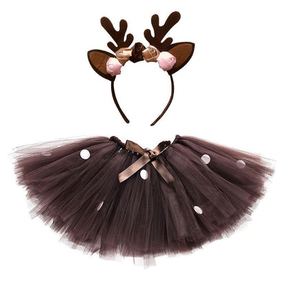 Girl Deer Bubble Skirt - CHRISTDEST GLOBAL SERVICE