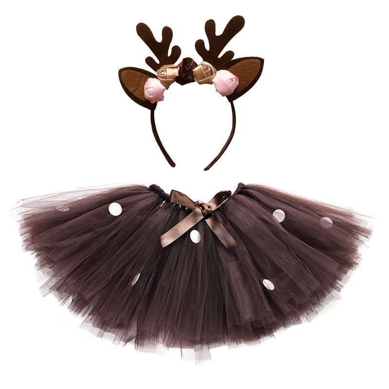 Girl Deer Bubble Skirt - CHRISTDEST GLOBAL SERVICE