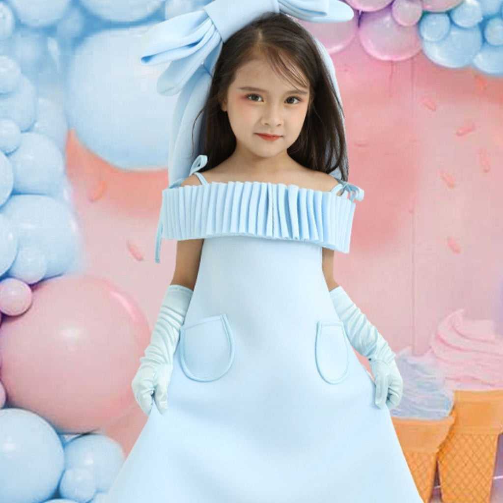 Girls' Fashionable Princess Banquet Evening Dress Light Luxury Hepburn Style - CHRISTDEST GLOBAL SERVICE