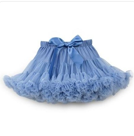 Girls' Super Fluffy Skirt Tutu Skirt Flower Girl Gauze Skirt Children Princess Fairy Dress Pleated Skirt - CHRISTDEST GLOBAL SERVICE