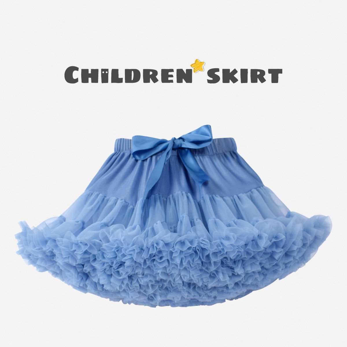Girls' Super Fluffy Skirt Tutu Skirt Flower Girl Gauze Skirt Children Princess Fairy Dress Pleated Skirt - CHRISTDEST GLOBAL SERVICE