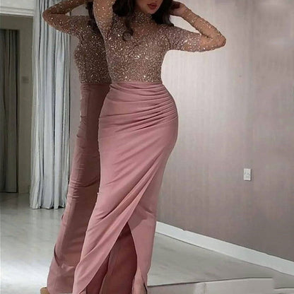 Golden bag hip ball gown dress - CHRISTDEST GLOBAL SERVICE