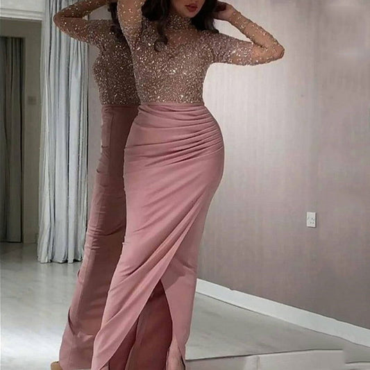 Golden bag hip ball gown dress - CHRISTDEST GLOBAL SERVICE